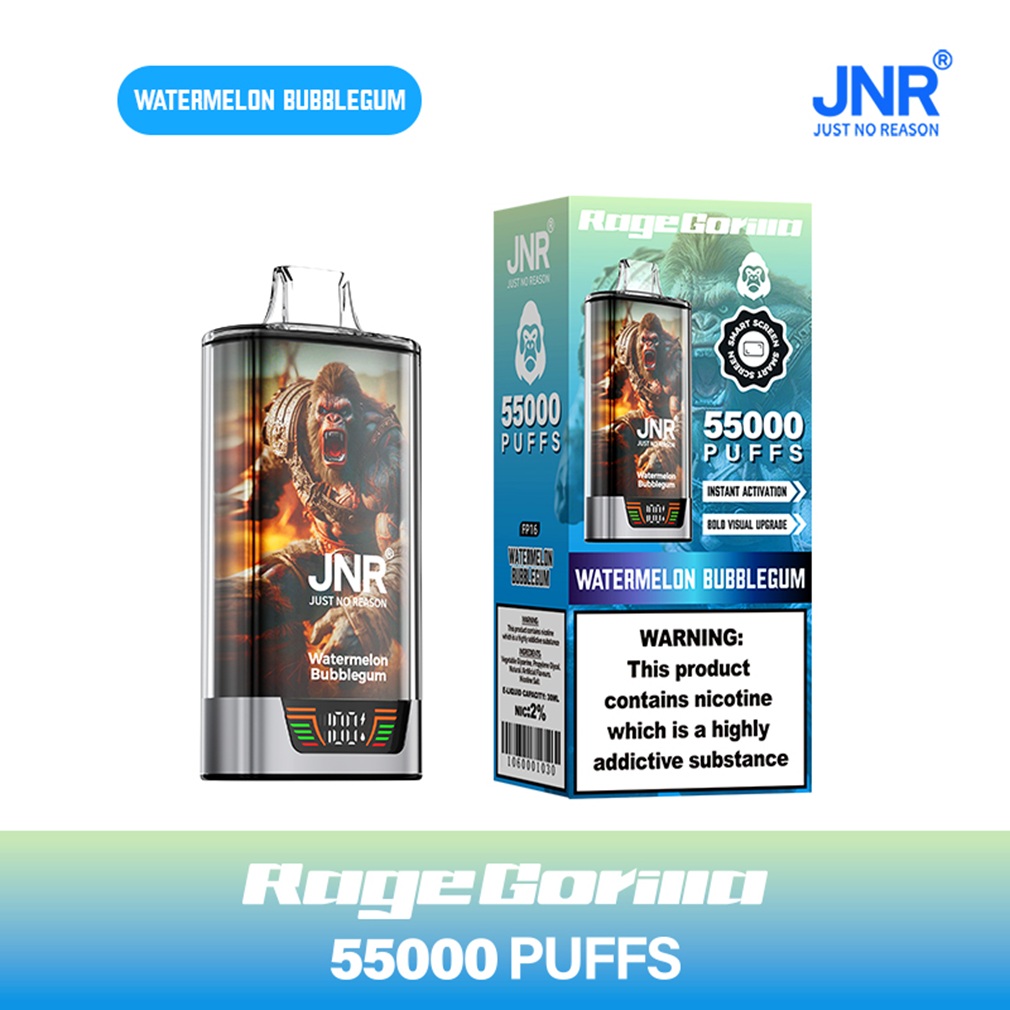 JNR RageGorilla 55000 Puffs Watermelon Bubblegum