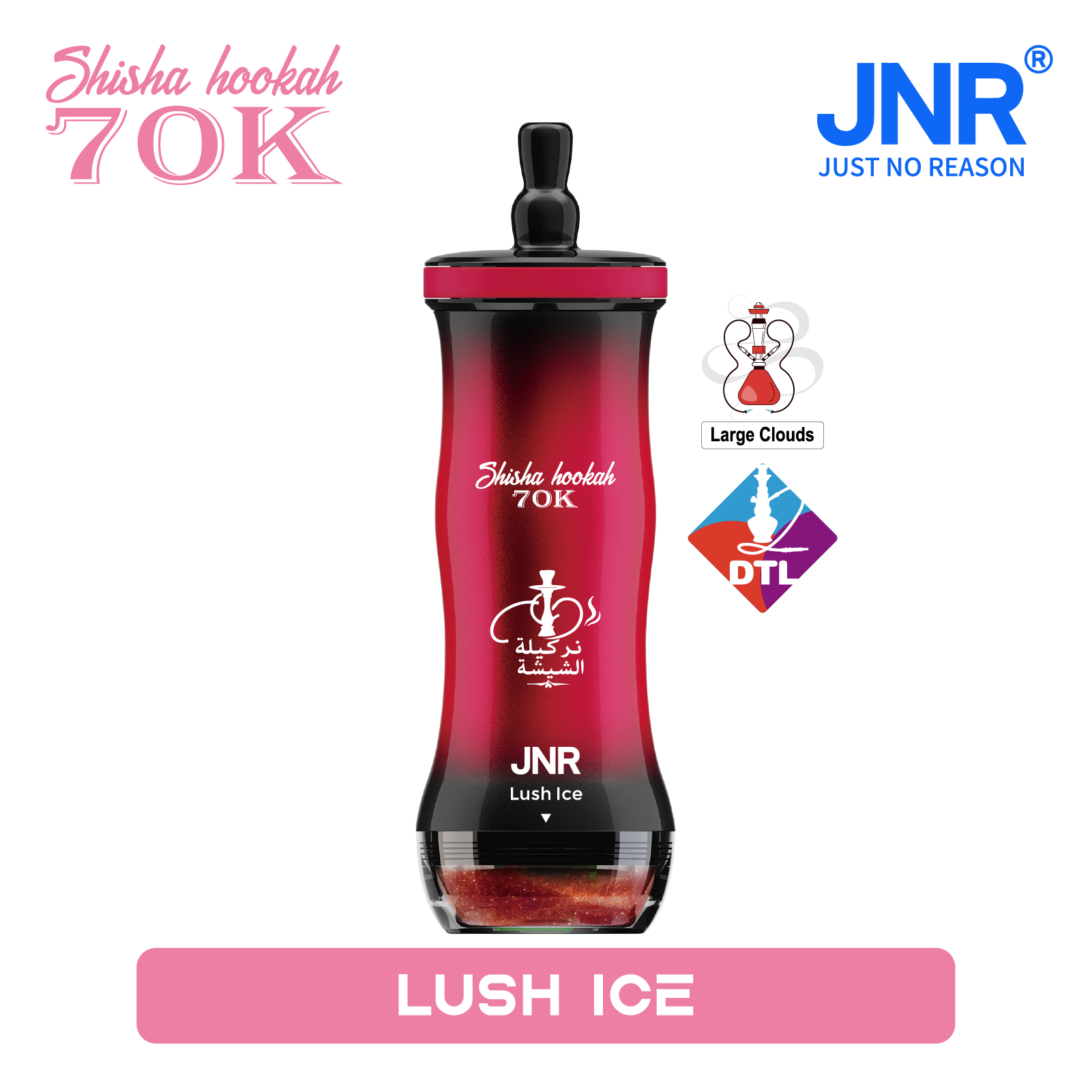 JNR Shisha Hookah 70000 Puffs Lush Ice