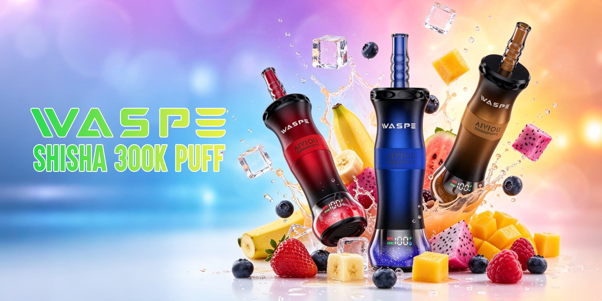 WASPE Shisha Hookah 300K Puffs Banner WASPE Shisha Hookah 300K Puffs Banner