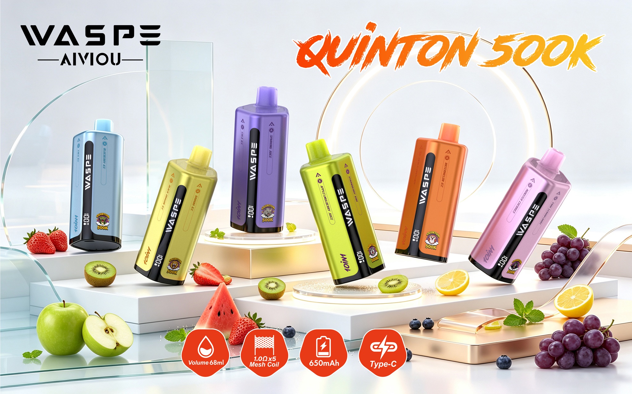 Waspe 10in1 Quinton 500K Puffs Banner Waspe 10in1 Quinton 500K Puffs Banner