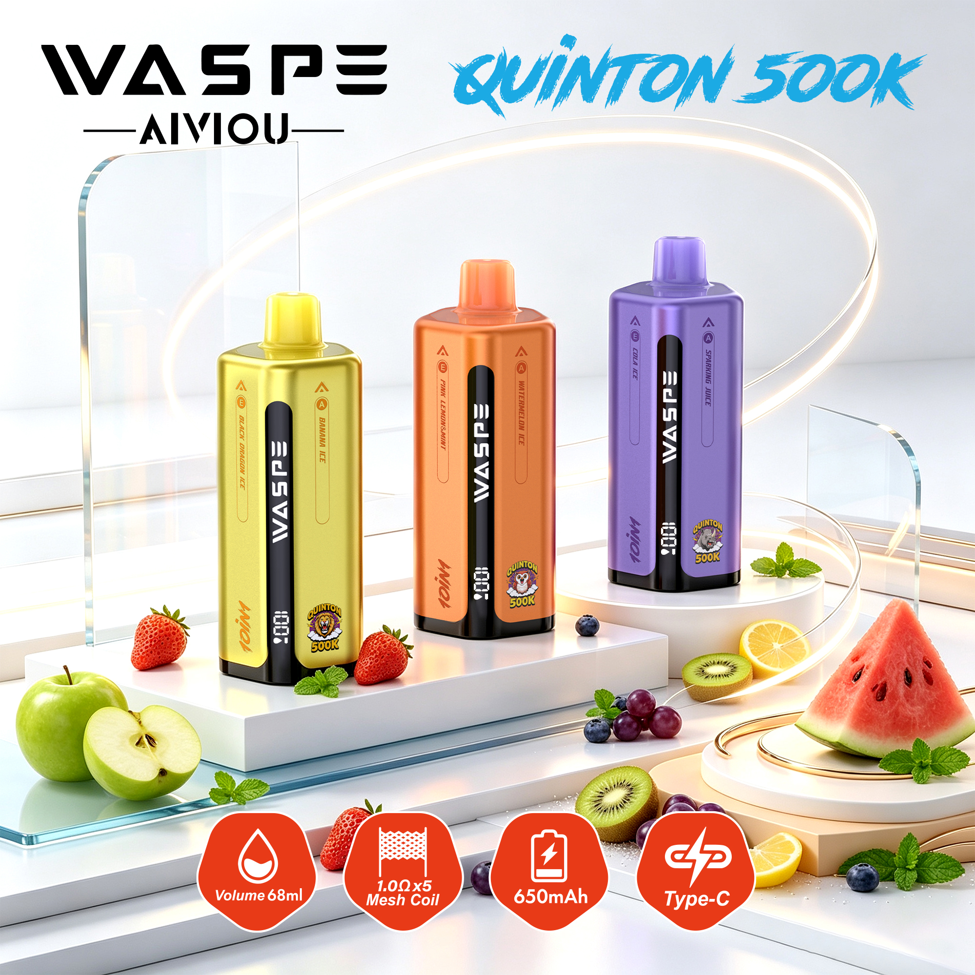 Waspe 10in1 Quinton 500K Puffs