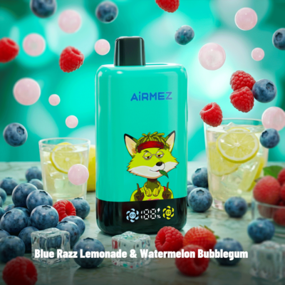 Airmez Fox 2in1 Pro 80000 Puffs Blue Razz Lemonade & Watermelon Bubblegum