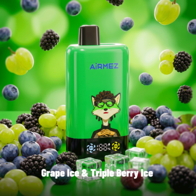 Airmez Fox 2in1 Pro 80000 Puffs Grape Ice & Triple Berry Ice