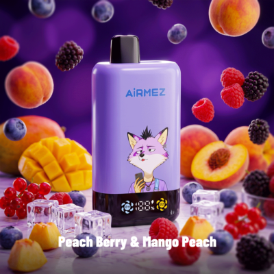 Airmez Fox 2in1 Pro 80000 Puffs Peach Berry & Mango Peach