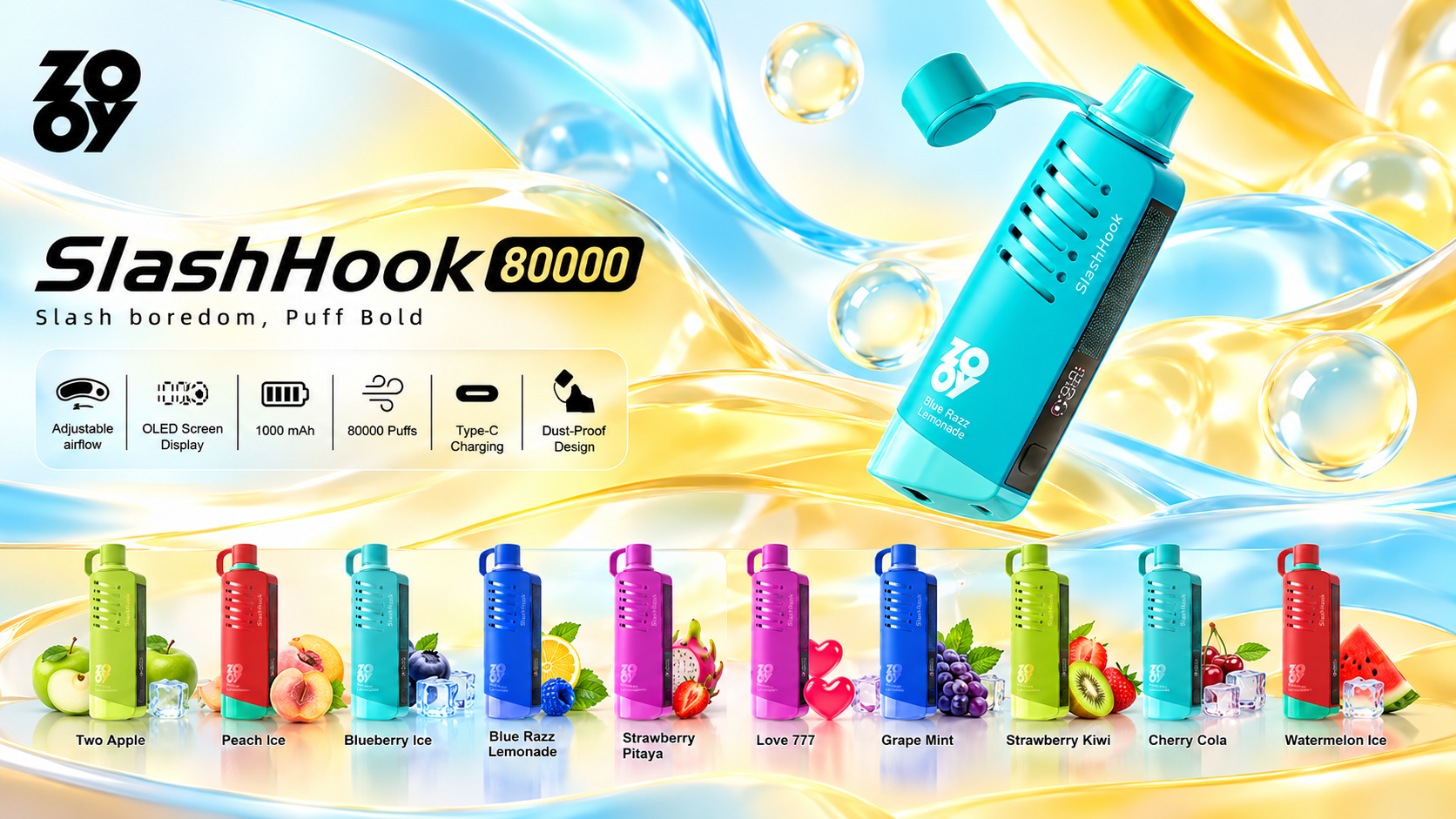 ZOOY SlashHook 80000 Puffs Banner
